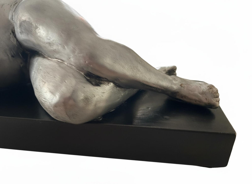 Original Large Table Sculpture of a Voluptuous Female Nude by Attila Tivadar