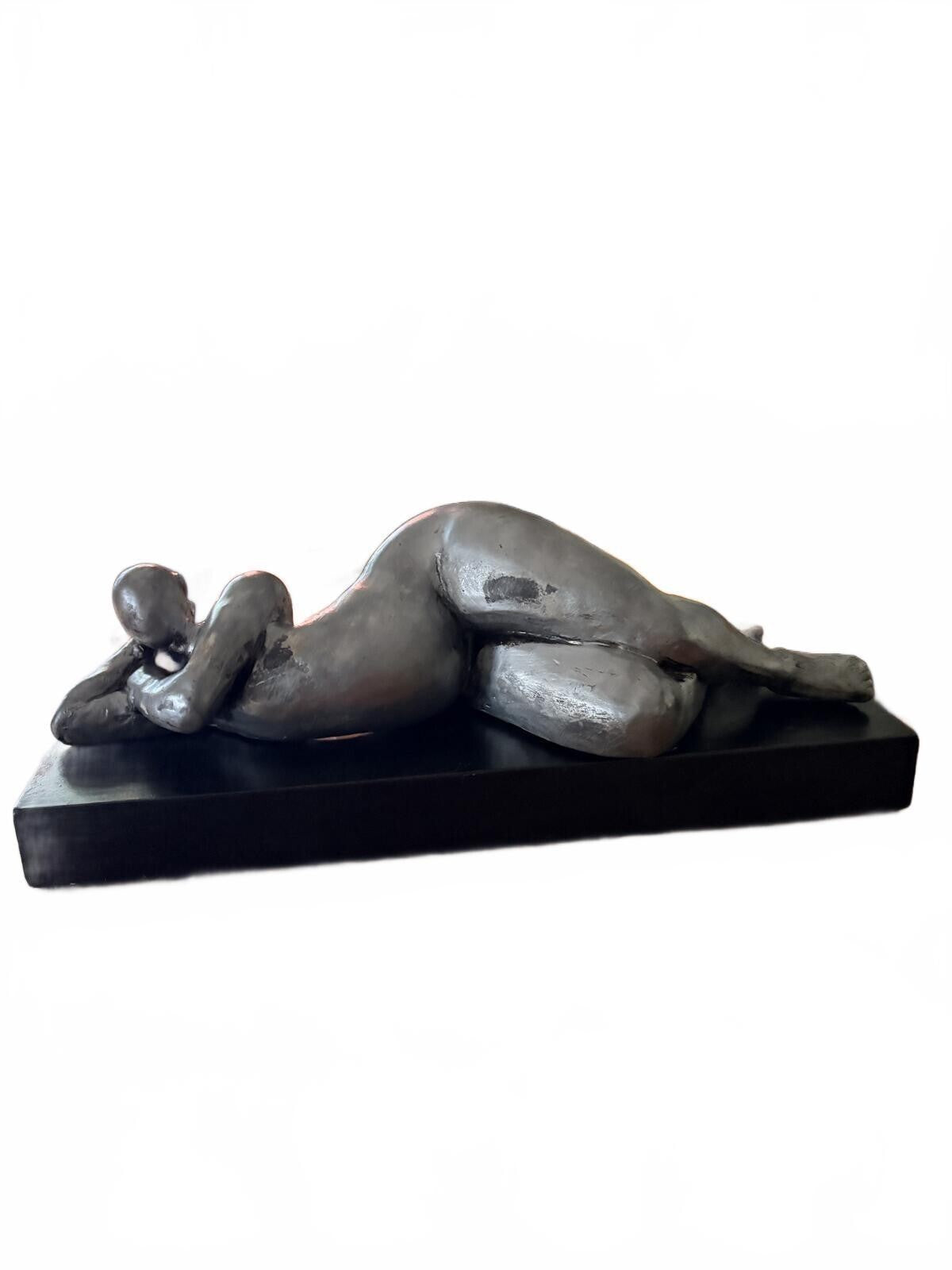 Original Large Table Sculpture of a Voluptuous Female Nude by Attila Tivadar