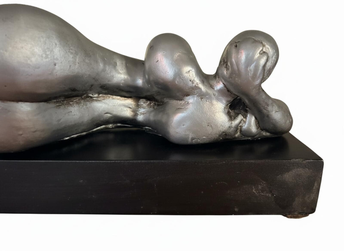 Original Large Table Sculpture of a Voluptuous Female Nude by Attila Tivadar