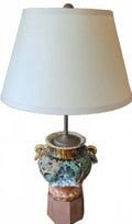 MCM Capodimonte Ceramic Table Lamp with Decorative Bird Motif- No Shade Included