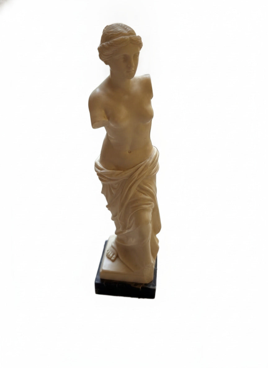G. Ruggeri Italian Marble Sculpture of Venus de Milo Replica on Black Base