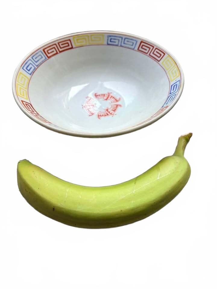 Vintage Japanese Porcelain Phoenix Bowl with Qianlong Mark