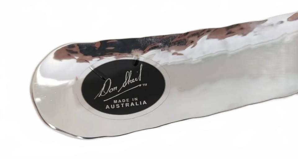 Don Sheil Hammered Stainless Steel Spoon Rest and Dish Set Made in Australia