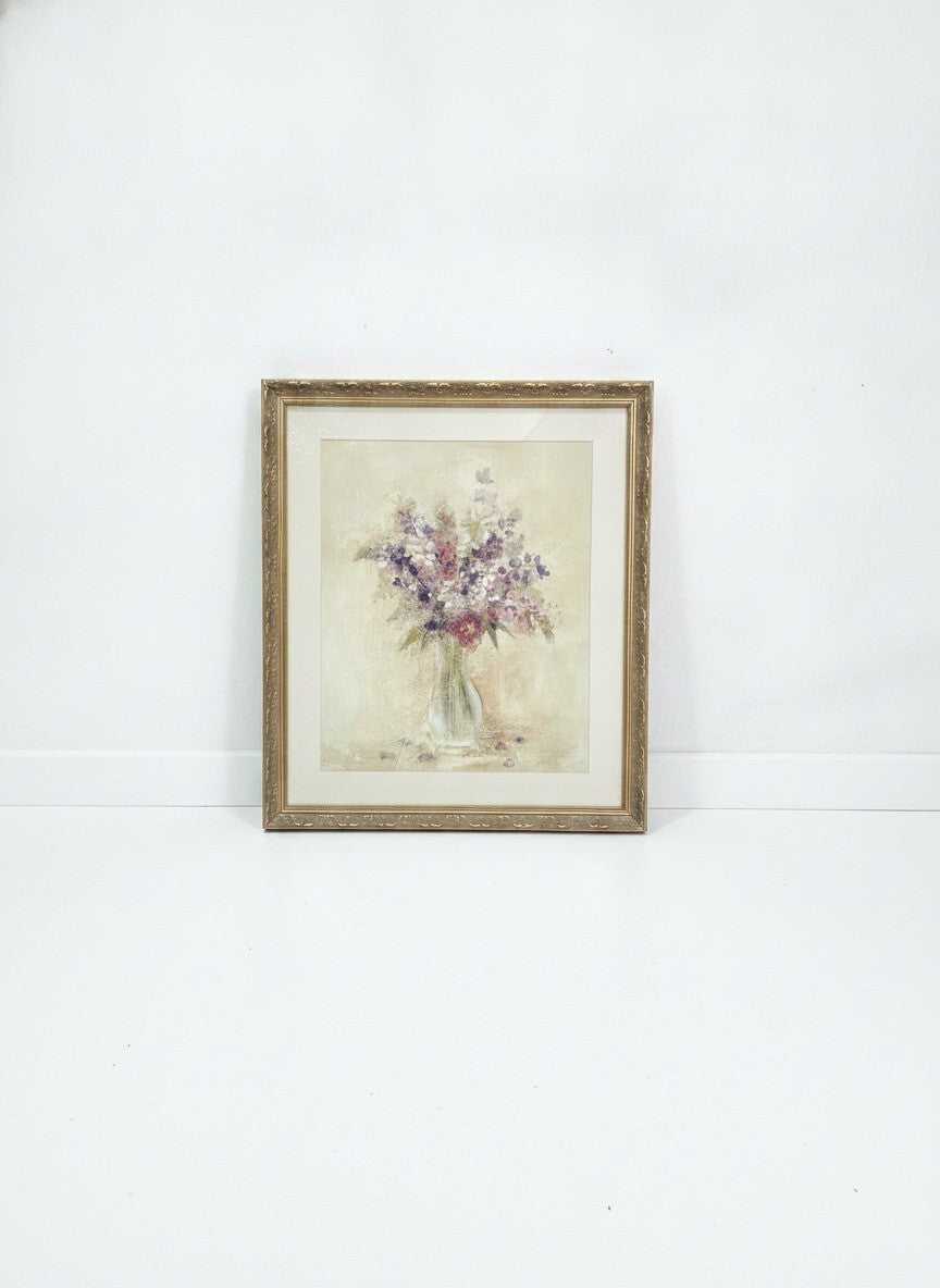 22x26 Gold Ornate Framed Floral Print
