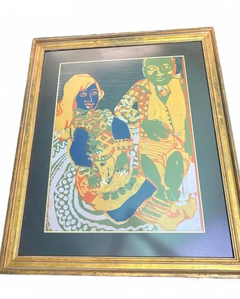 27 x 32" Mid-Century Modern Style Framed Pop Art Print