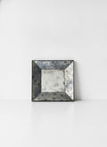 Square Antiqued Glass Wall Mirror
