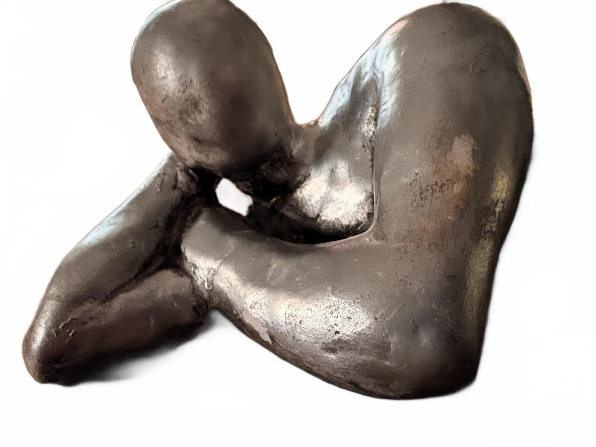 Original Large Table Sculpture of a Voluptuous Female Nude by Attila Tivadar