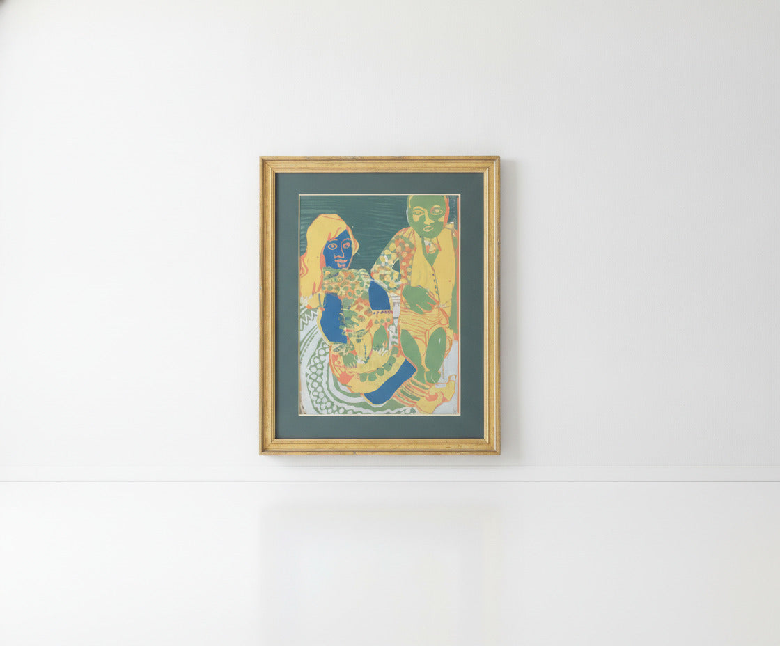 27 x 32" Mid-Century Modern Style Framed Pop Art Print