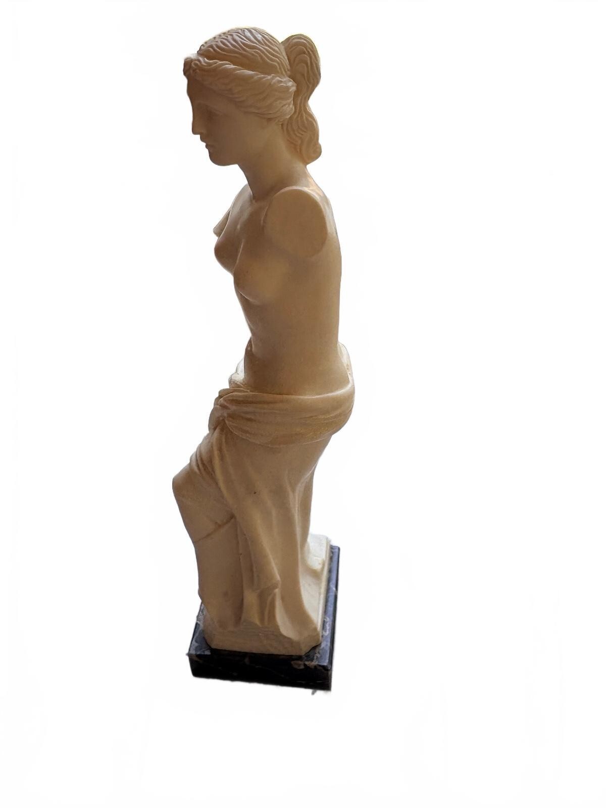 G. Ruggeri Italian Marble Sculpture of Venus de Milo Replica on Black Base
