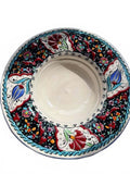 Eslem Hand Painted Ceramic Decorative Plate Kitahya Turkiye Floral Design