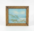 Seascape Painting in Driftwood Frame by J. Tayson