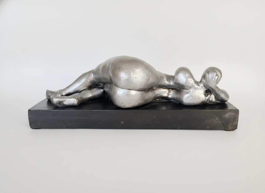 Original Large Table Sculpture of a Voluptuous Female Nude by Attila Tivadar