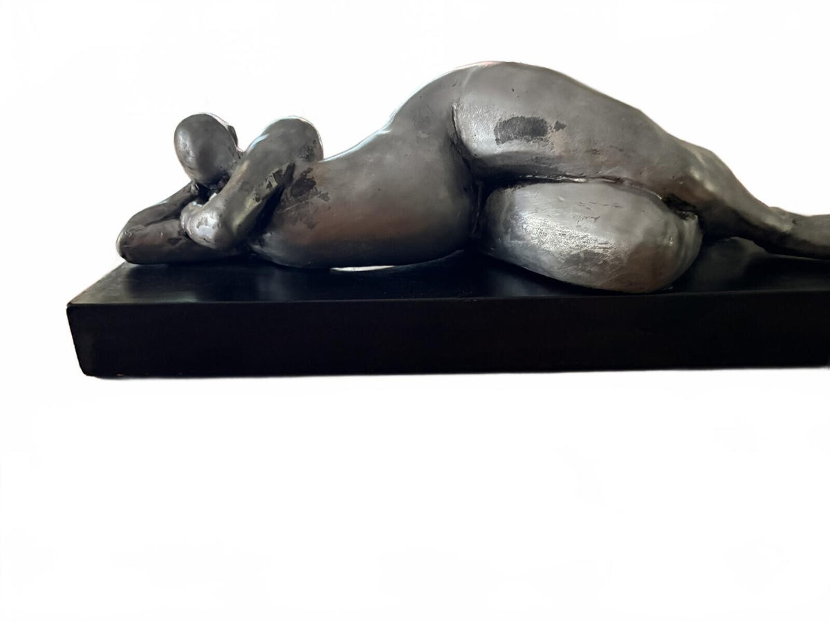 Original Large Table Sculpture of a Voluptuous Female Nude by Attila Tivadar